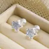 Pendientes de Estrella de Cinco Puntas de Cristal de Hielo Azul, Pendientes de Disco en Espiral para Mosquitos, Frescos y Dulces Elegantes, de Gama Alta, Pendientes Elegantes y Versátiles