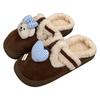 Zapatos Birkenstock de algodón con forro polar y lazo retro para mujer, pantuflas peludas de colores cálidos a juego para otoño e invierno, para uso en interiores y exteriores.