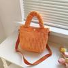 Comércio exterior Bolsa feminina corduroy 2023 nova bolsa estilo coreano moda doce ombro mensageiro saco entrega de uma peça
