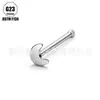 Stud para Ceja Curva de Aleación de Titanio F136, Barra para Oreja, Cuidado del Oído, Estilo Simple, Stud para Nariz de Mujer, Stud para Labio, Venta al por Mayor desde la Fábrica de Origen