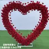 Arranjo Floral em Arco em Forma de Coração Direto da Fábrica para Casamentos, Pedidos de Casamento, Eventos ao Ar Livre em Gramados de Aniversário e Fundos de Banquete