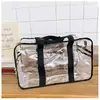 Bolsa de Lavar de Mano Portátil Transparente Impermeable de Gran Capacidad para Viaje Baño Separación Húmedo y Seco Almacenamiento de Alta Gama