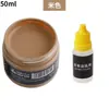 Tinta de Couro para Reparo e Coloração de Artigos de Couro, Bolsas de Couro, Sofás, Sapatos de Couro, Reparo de Danos na Pintura, Creme Restaurador de Cor para Roupas de Couro Genuíno