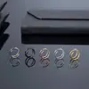E-commerce transfronteiriço novos brincos de argola para nariz com mola banhados a vácuo moda Europa e Estados Unidos aço inoxidável joias para piercing de nariz fabricantes