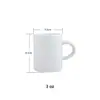 Caneca de 3oz Caneca infantil de cerâmica de 3oz revestimento de sublimação por transferência de calor personalizado oz copo branco copo revestido
