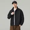 Chamarra estilo piloto con cuello alto, nueva colección de otoño para hombre, corte holgado estilo workwear, prenda exterior versátil a prueba de viento, top casual de moda