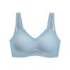 Sujetador deportivo push-up de verano para mujer, ropa interior sexy sin rastro, con escote grande, brillante, fino, cómodo y transpirable, con realce de pecho pequeño