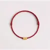 Pulseira de Contas da Sorte para o Ano de Nascimento, Pulseira de Corda Vermelha para Mulheres, Pulseira Simples Tecida à Mão para Casais 520, Presente para Melhor Amiga