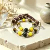 Collar para perro de cristal para mascotas, piedra ojo de tigre natural y cuenta de amazonita, un collar de gato de lujo y alta gama