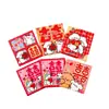 Envelopes vermelhos de casamento com palavras felizes, mini envelopes vermelhos pequenos para a recepção da noiva, envelopes vermelhos de desenho animado para bloquear a porta do casamento, envelopes de dinheiro da sorte