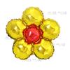 Globo de Película de Aluminio de 18 pulgadas Flor de Cinco Pétalos Girasol Globo de Papel de Aluminio para Cumpleaños de Niños Arreglo de Decoración de Escena de Fiesta