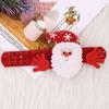 Pulsera Creativa de Anillo de Aplauso Papá Noel Pulsera Decoración Navideña Anillo de Broche Navidad Pequeños Regalos para Niños Venta al Mayoreo