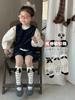 Calcetines para Niños Máquina Todo en Uno Sin Costuras Bordar Otoño e Invierno 2025 Nuevos Calcetines Rayados Perro Estéreo para Hombres y Mujeres, Calcetines de Moda al por Mayor