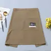 Meio Avental Repelente à Água Simples para Catering Taslon Estampado Avental de Meia Cintura para Chef de Cozinha Resistente a Óleo e Sujeira Personalizado
