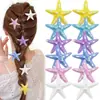Pasador Imitación Estrella de Mar Transfronterizo para Niñas, Pinza Lateral para el Cabello, Accesorio para el Fleco tipo Pinza de Pato Costero, Accesorio para Recogido de Vacaciones de Verano para Mujeres