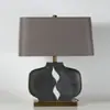 Ornamento estilo japonês vaso de cerâmica luminária de mesa para sala de estar em estilo silencioso Modelo Chinês Quarto de Hotel Hostel Quarto de designer Luminária de cabeceira