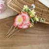 Pinza para el Cabello de Flor de Tela Dulce y Fresca, de Gama Alta y Exquisita, Pinza de Pato a la Moda, Diseño Versátil, Accesorio para el Cabello Estilo Vacaciones