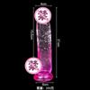 Dildo Artificial de Cristal Dispositivo de Masturbação Feminina com Dildo de Ovo Carne Macia Dispositivo Sexual Feminino Realista Sexo Adulto