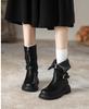 Botas Maillard medianas para mujer 2024, nuevas botas Martin de suela gruesa, botas retro de suela gruesa, botas de moda de verano y otoño