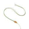 Collar de jade tejido a mano, cordón colgante, cuerda, nudo de piña, cordón, collar con nudo de mandala, cuerda de jade dorado