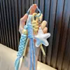 Chaveiro de Couro PU Estrela de Cinco Pontas Criativo Corda Trançada Chaveiro Pingente de Bolsa Acessórios Pingente Pequenos Presentes para Meninas