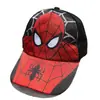 Boné de beisebol infantil do Homem-Aranha transfronteiriço, boné com aba de desenho animado da princesa do gelo, chapéu de sol infantil anime Superman proteção solar