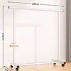 Perchero de pie para uso en interiores en el hogar, perchero para sala de estar, dormitorio, de una sola barra, engrosado, móvil, perchero simple para abrigos y sombreros para balcón
