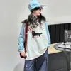 Conjunto de Roupa Estilo Coreano para Meninas Primavera 2026 Nova Tendência Camiseta de Manga Longa para Meninas Mais Velhas Roupa de Primavera Infantil Calça de Perna Larga