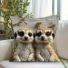 Funda de Almohada de Perro de Alpaca Más Vendida Transfronteriza, Linda Funda de Cojín Decorativa para Dormitorio de Gato, Hogar, Sofá