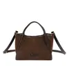 Bolso Retro Esmerilado Moda Trendy Bolso Cubo 2025 Invierno Nuevo Bolso de Hombro Versátil Bolso Cruzado para Viajes Diarios para Mujer