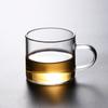 Vaso Pequeño de Vidrio de Borosilicato Alto Resistente al Calor, Mini Taza de Té Resistente a Altas Temperaturas, Taza de Degustación de Té Kung Fu, Vaso de Agua para Juego de Té, Caja de Regalo