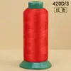 Ventas Directas de Fábrica Hilo de Coser de Alta Resistencia 420D Bolsa de Rollo Grande Hilo de Coser Colorido Hilo de Nylon Industrial para Ropa