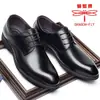 Zapatos de piel para hombre marca Dragonfly, piel genuina, estilo británico, zapatos formales de negocios casuales, suela suave, zapatos para hombre modernos y versátiles