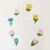 Pegatinas de Pared con Banderines de Flores Lindos Estilo Ins Decoraciones y Accesorios para Fiesta de Cumpleaños de Bebé para Fotos