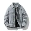 Jaqueta de inverno acolchoada masculina Enbu, jaqueta aviador da moda estilo americano, jaqueta puffer espessa e quente para casais, vestuário externo masculino