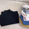 23 otoño e invierno versión coreana de niños y niñas bebé color caramelo moda suéter grueso suéter básico para niños marea suave ceroso