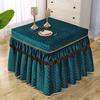 Espessa inverno Electric Heater Cover Dust-proof Cover Pano Pano Capa de aquecimento elétrico Capa simples e elegante toalha de mesa de algodão Dining Table Cover Chair