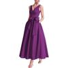 Vestido Nuevo de Satén de Verano Aliexpress Vestido de Baile Largo 2026 Cuello en V Sin Mangas Vestido Largo Vestido Elegante