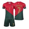 2223 Portugal casa 7 fora C Luo Ronaldo uniforme de futebol seleção nacional manga curta Copa do Mundo terno atacado