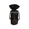 Bolsa Vermelha Veludo Festiva com Cordão Bolsa de Presente para Garrafas de Baijiu Embalagem de Vinho Bolsa com Cordão Impressão Personalizável