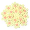 Parche bordado de flor de cinco pétalos de malla bicolor, accesorio para el cabello lindo y súper adorable, accesorio para ropa, muñeca, zapato y bolso