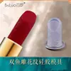 Molde de batom Bailuo faça você mesmo um conjunto de suporte de silicone caseiro para fazer molde de reparo de lábios de stripper esculpido