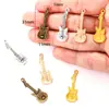 Acessórios de joias de liga DIY pingente de instrumento musical guitarra pingente pequeno de liga retrô P103