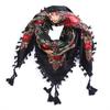 Pañuelo de Algodón Estampado Ruso para la Cabeza Bufanda para Mujer Otoño e Invierno Estilo Étnico Chal Pequeño Pañuelo Cuadrado Pequeño de Flores Retro para Mujer