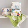 Toalha Infantil Algodão de Alta Densidade Seis Camadas Absorvente Bebê Presente de Jardim de Infância Recém-Nascido Banho Rosto Lavar Toalha de Gaze