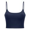 Novo Top Regata Esportivo de Yoga Feminino com Bojo Sexy Cinto Fino Costas Bonitas Fitness Top Alça Roupa de Yoga C5238