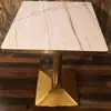 Mesa de comedor Comercial Acero inoxidable Pizarra Mesa de comedor Mesas y sillas de cafetería Restaurante en cadena Restaurante occidental Mesas y sofás