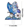 Tyu641-664 Vaso de Flor de Acrílico Decorativo Plug-In Vitral Ornamentos para Plantas Flores Artificiais