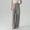 Pantalones de Yoga Rectos para Mujer 2026 Otoño Nuevo para Exteriores Correr Corte Holgado Adelgazantes Largos Casuales para Viajar Pantalones de Pierna Curva