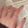 Fan Zhiqiao Joyería de Estilo Coreano Anillo de Línea de Plata Esterlina 925 Personalizado Xiaohongshu Ins Anillo Simple Joyería